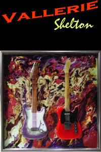framed glass guitar ar